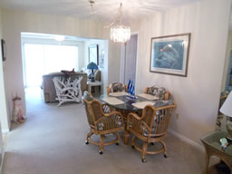 Follow the room around to the dining area